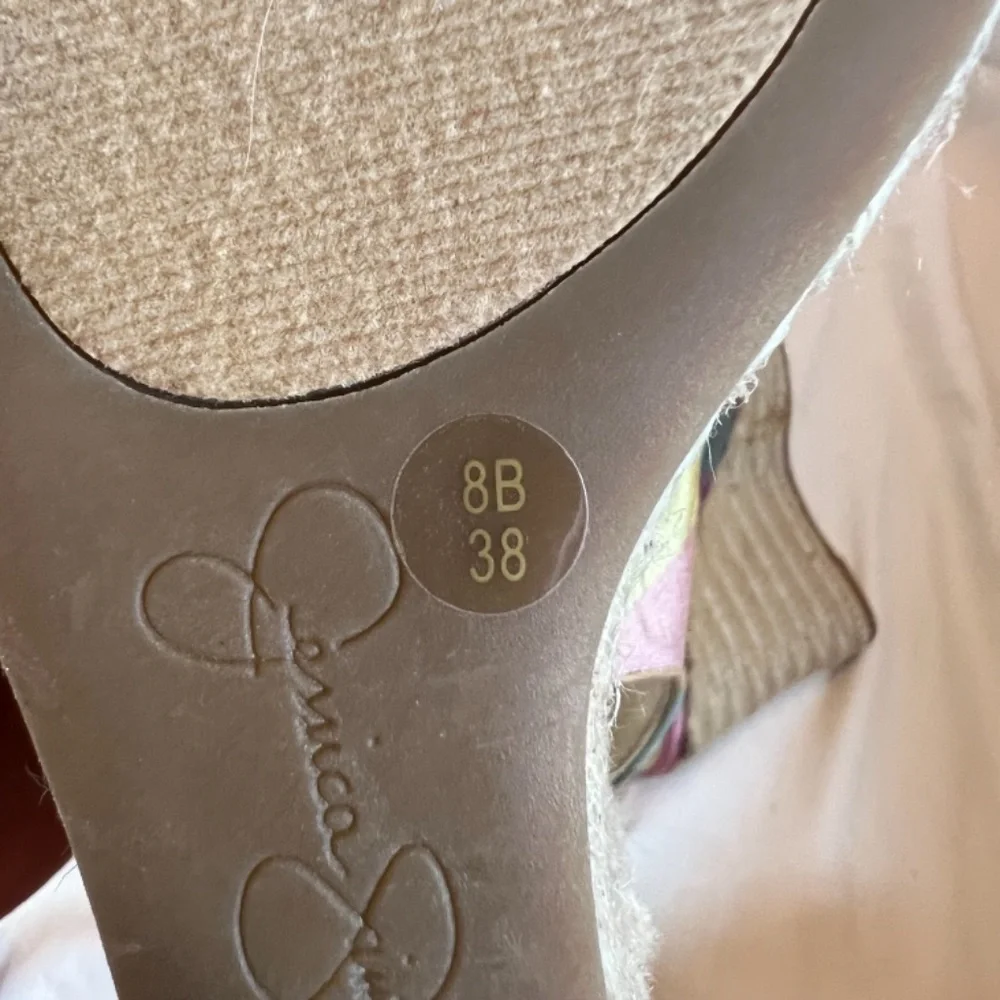 Jessica Simpson Madras Espadrille Slingback Wedge